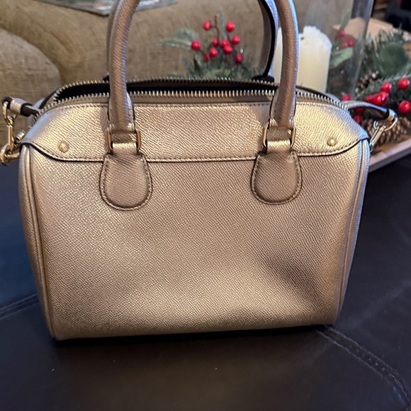 Coach Metallic Gold Satchel - Picture 3 of 7